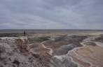 Admirando a belíssima paisagem do Petrified Forest National Park, no Arizona - Estados Unidos